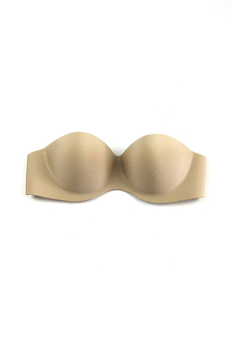 Beige strapless self-adhesive bra with interchangeable back (Discount Group B) | Gorteks | MySalvio