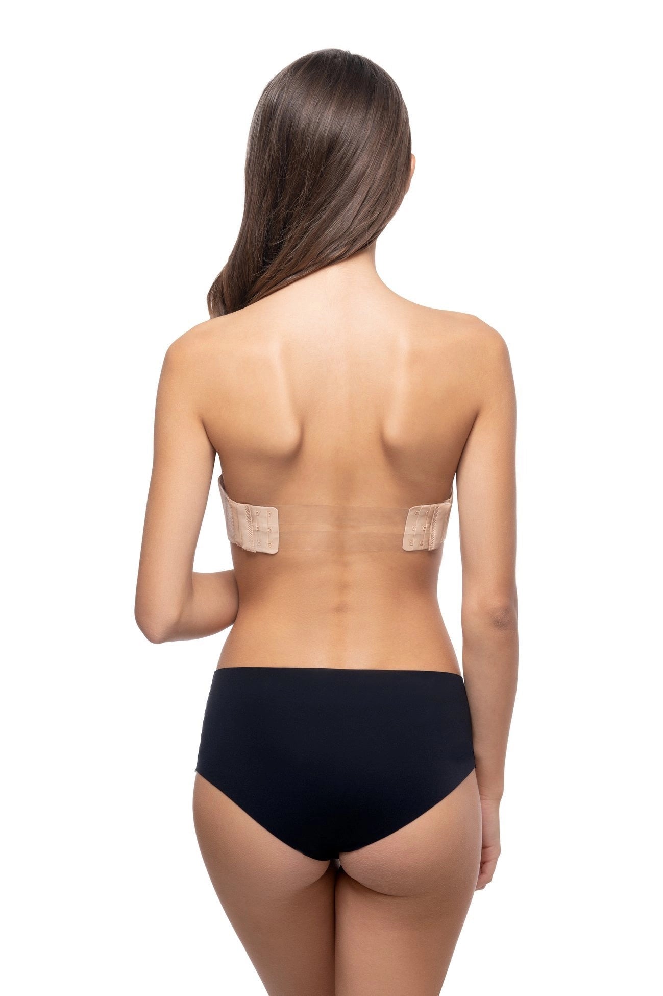 Beige strapless self-adhesive bra with interchangeable back (Discount Group B) | Gorteks | MySalvio