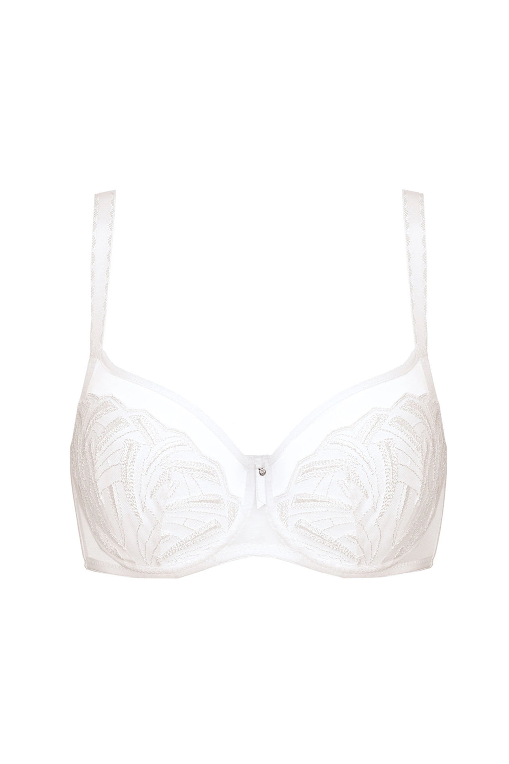 Angel soft embroidered bra white (Discount Group A) | Gorteks | MySalvio