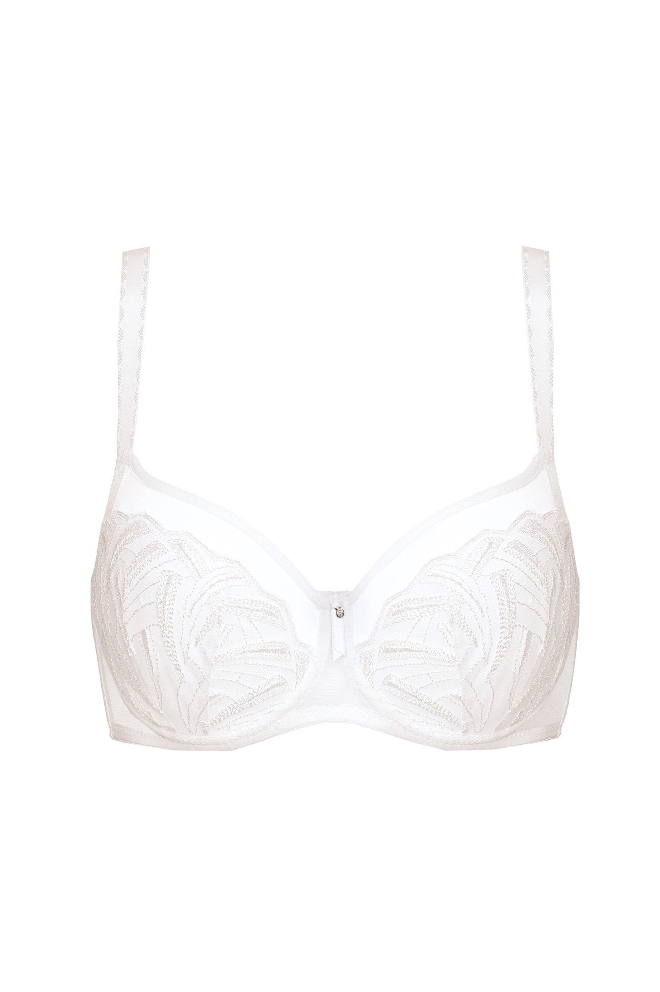 Angel soft embroidered bra white (Discount Group A) | Gorteks | MySalvio