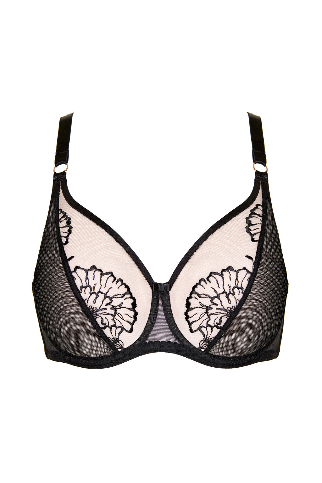 Kala floral soft bra (black) (Discount Group A) | Gorteks | MySalvio