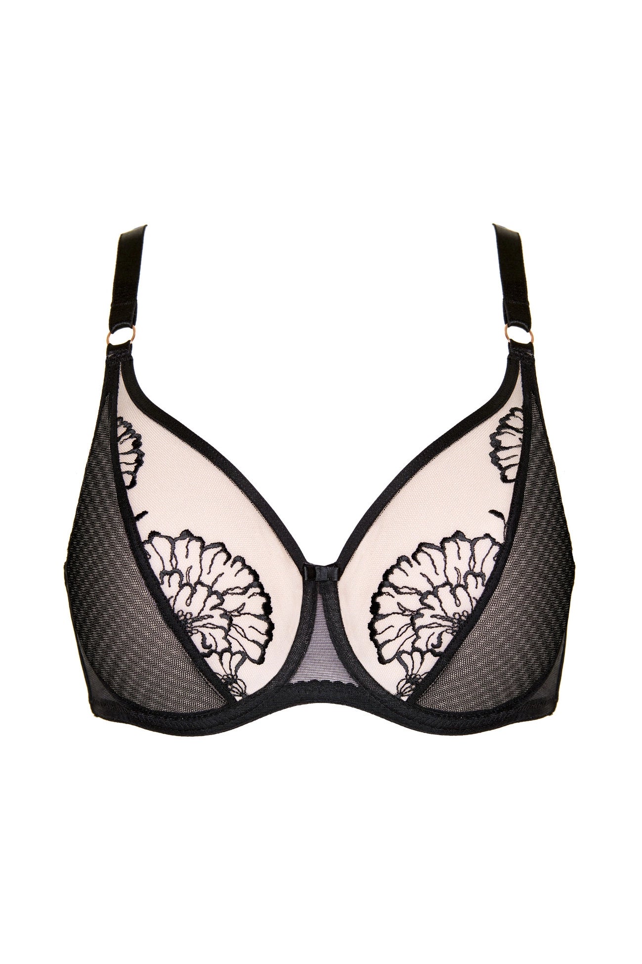 Kala floral soft bra (black) (Discount Group A) | Gorteks | MySalvio