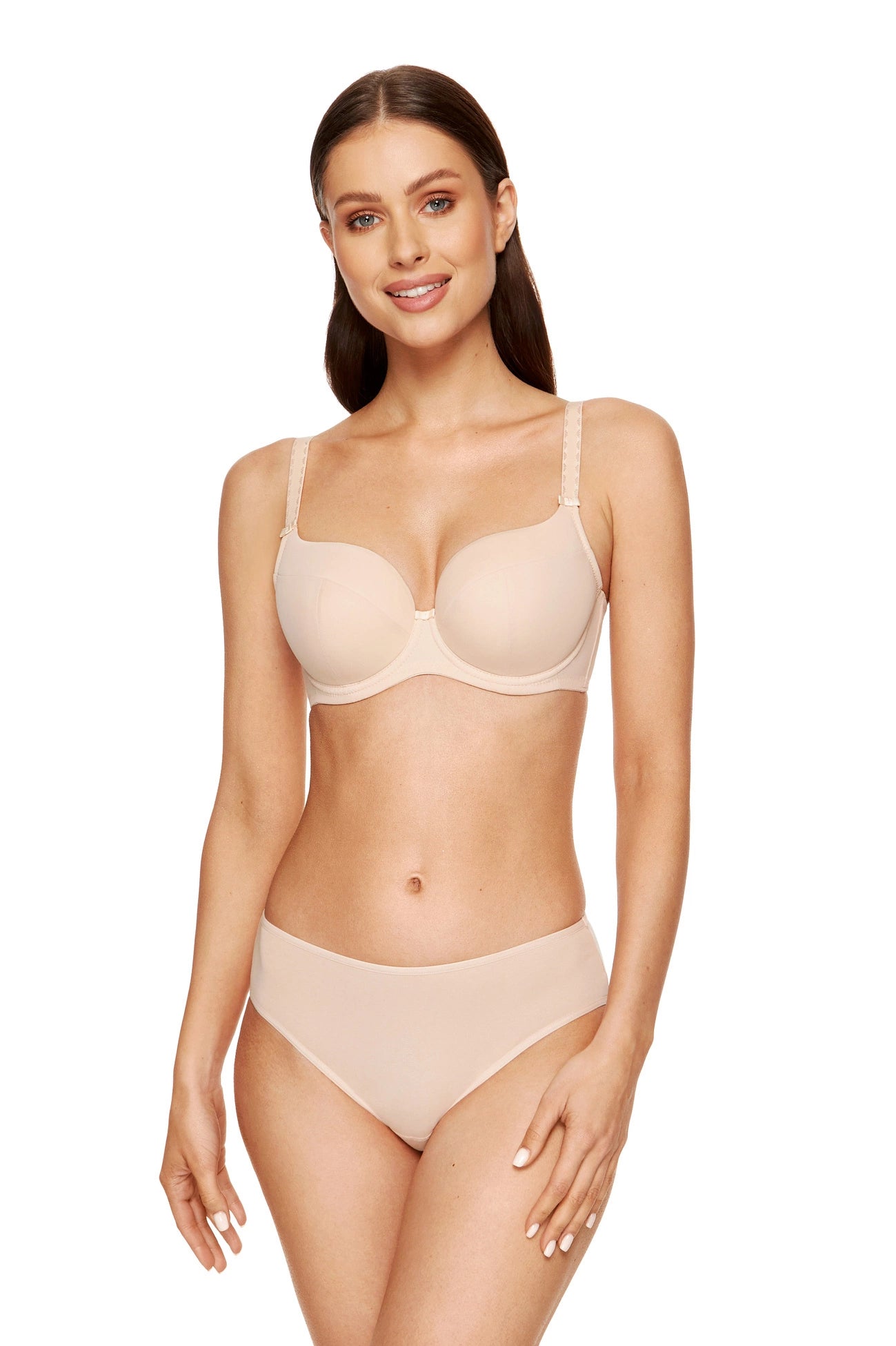Anna smooth padded bra beige (Discount Group A) | Gorteks | MySalvio