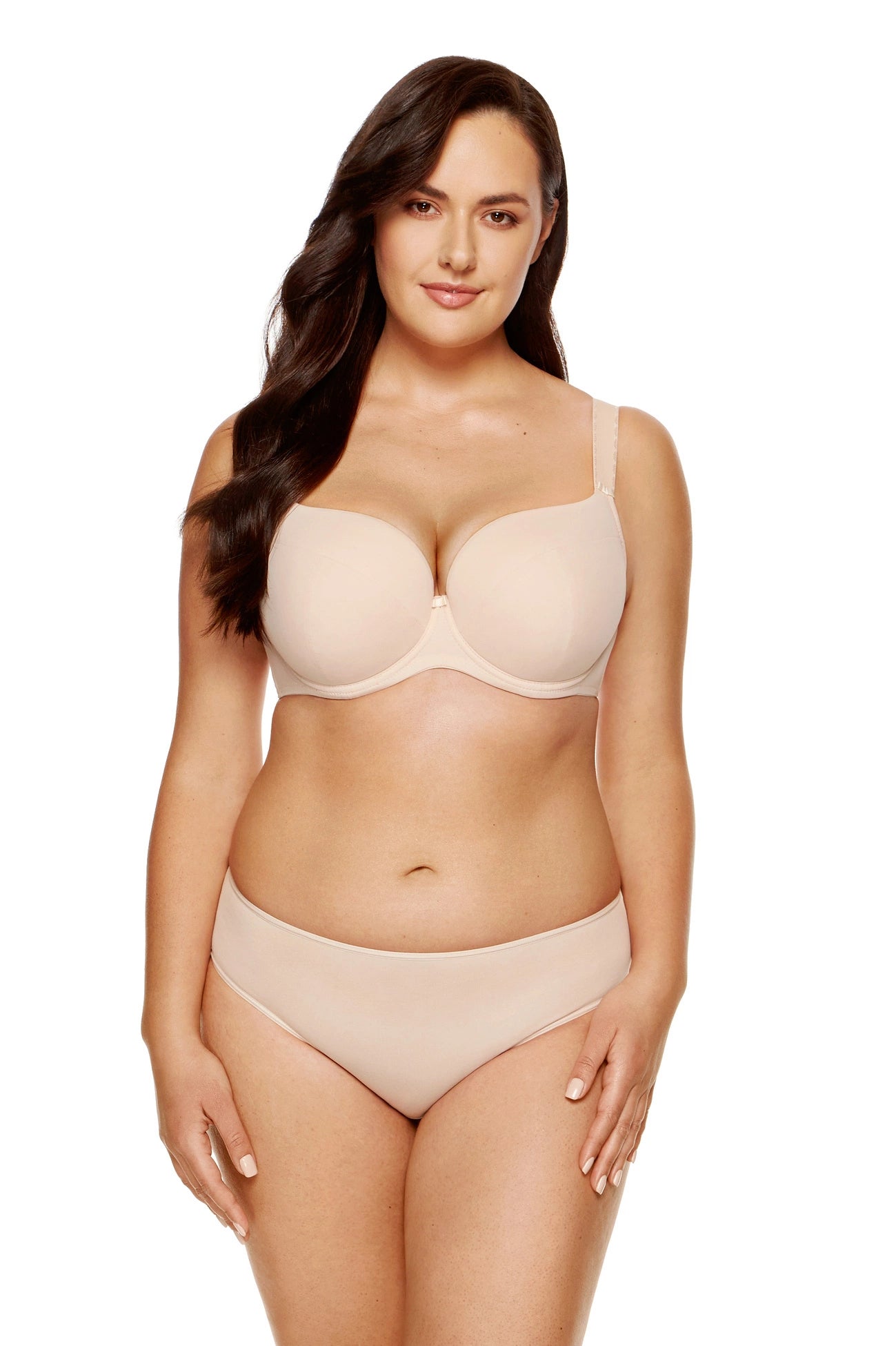 Anna smooth padded bra beige (Discount Group A) | Gorteks | MySalvio