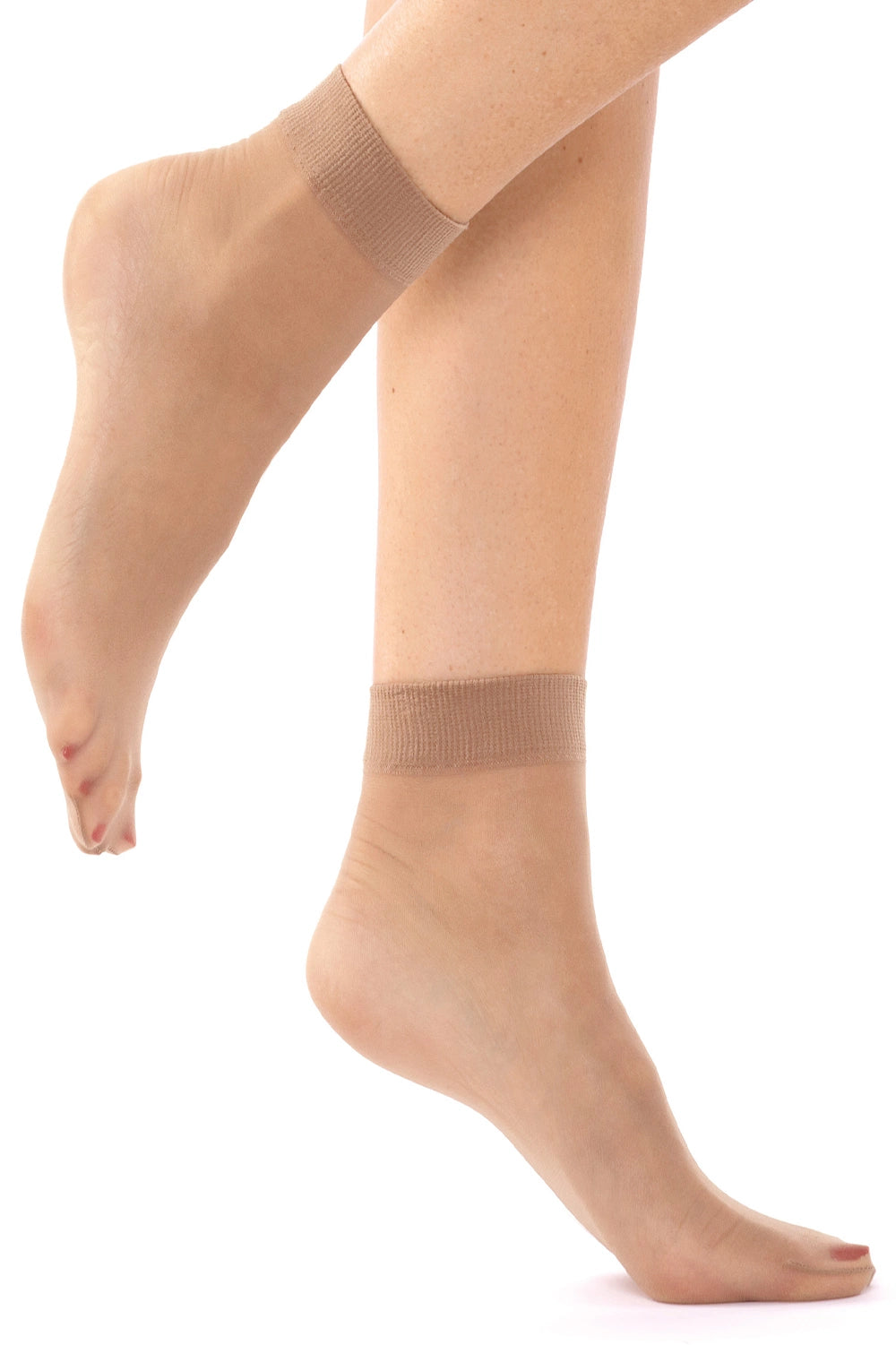 Beige non-binding socks (2 pairs) 15 DEN (Discount Group C) | Gorteks | MySalvio