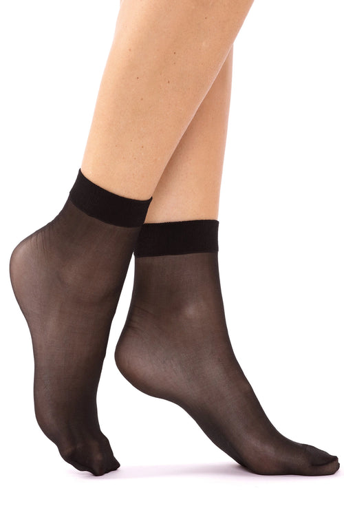Black non-binding socks (2 pairs) 15 DEN (Discount Group C) | Gorteks | MySalvio