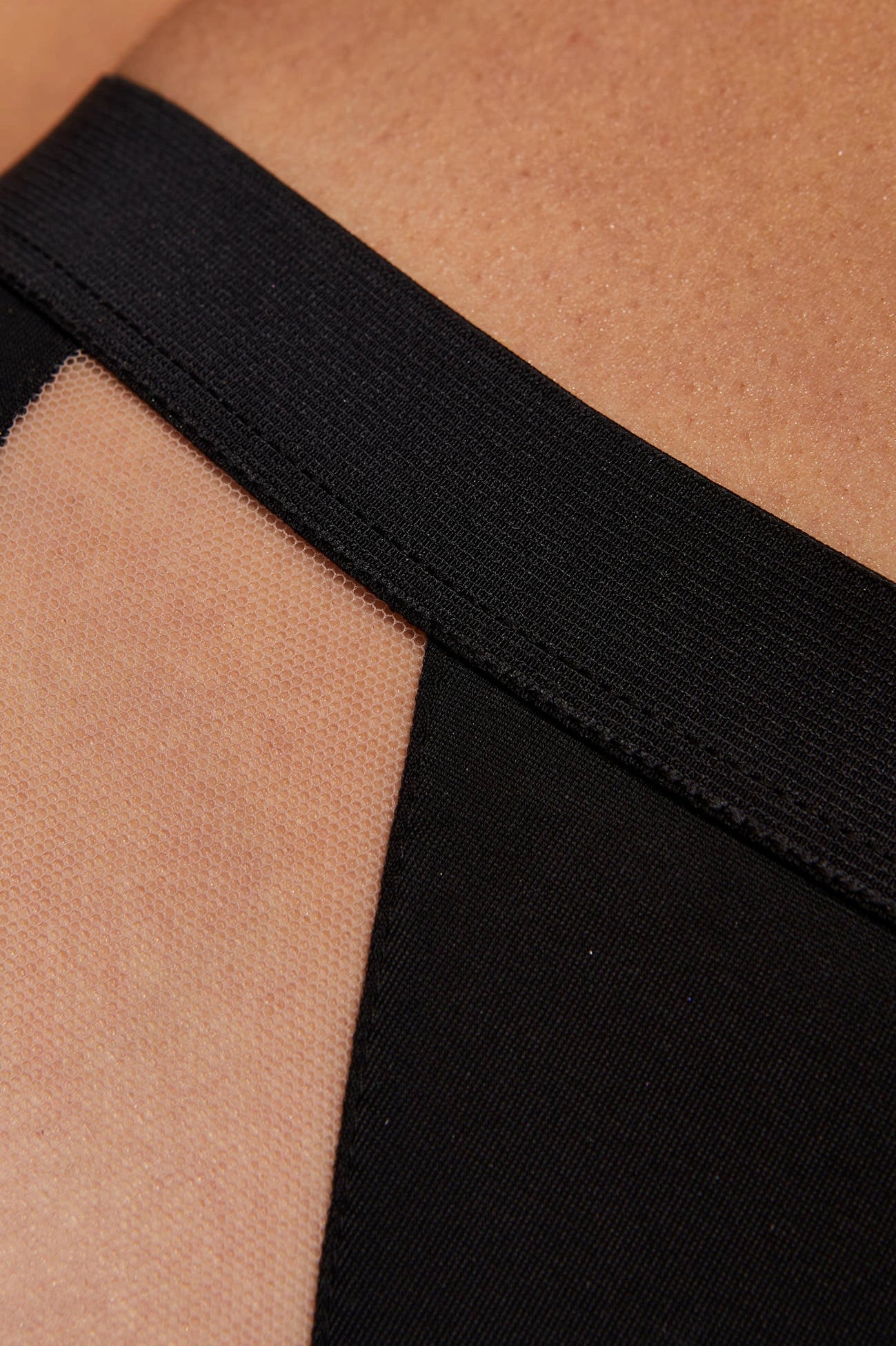 Merida briefs with wide waistband black-beige (Discount Group B) | Gorteks | MySalvio