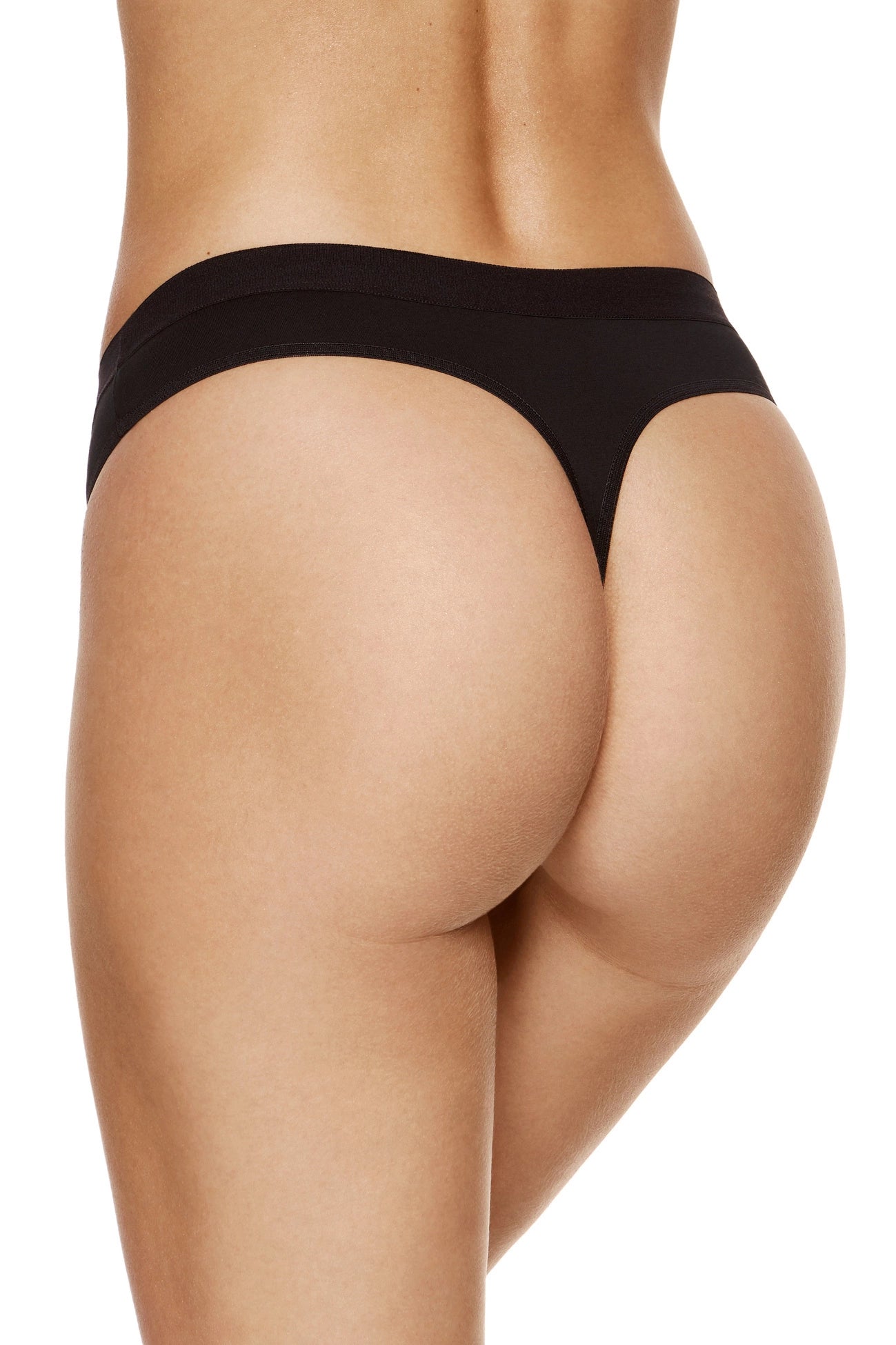 Alana kokvilnas stringi 3-pack melna krāsa (Atlaides grupa A) | Gorteks | MySalvio