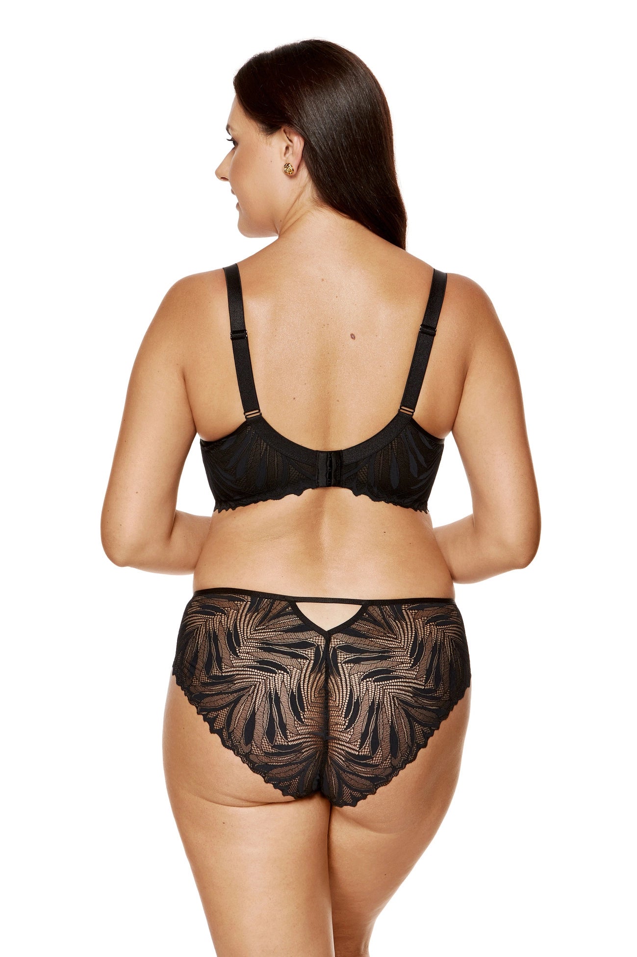 Eclipse black padded smooth bra with lace (Discount Group A) | Gorteks | MySalvio