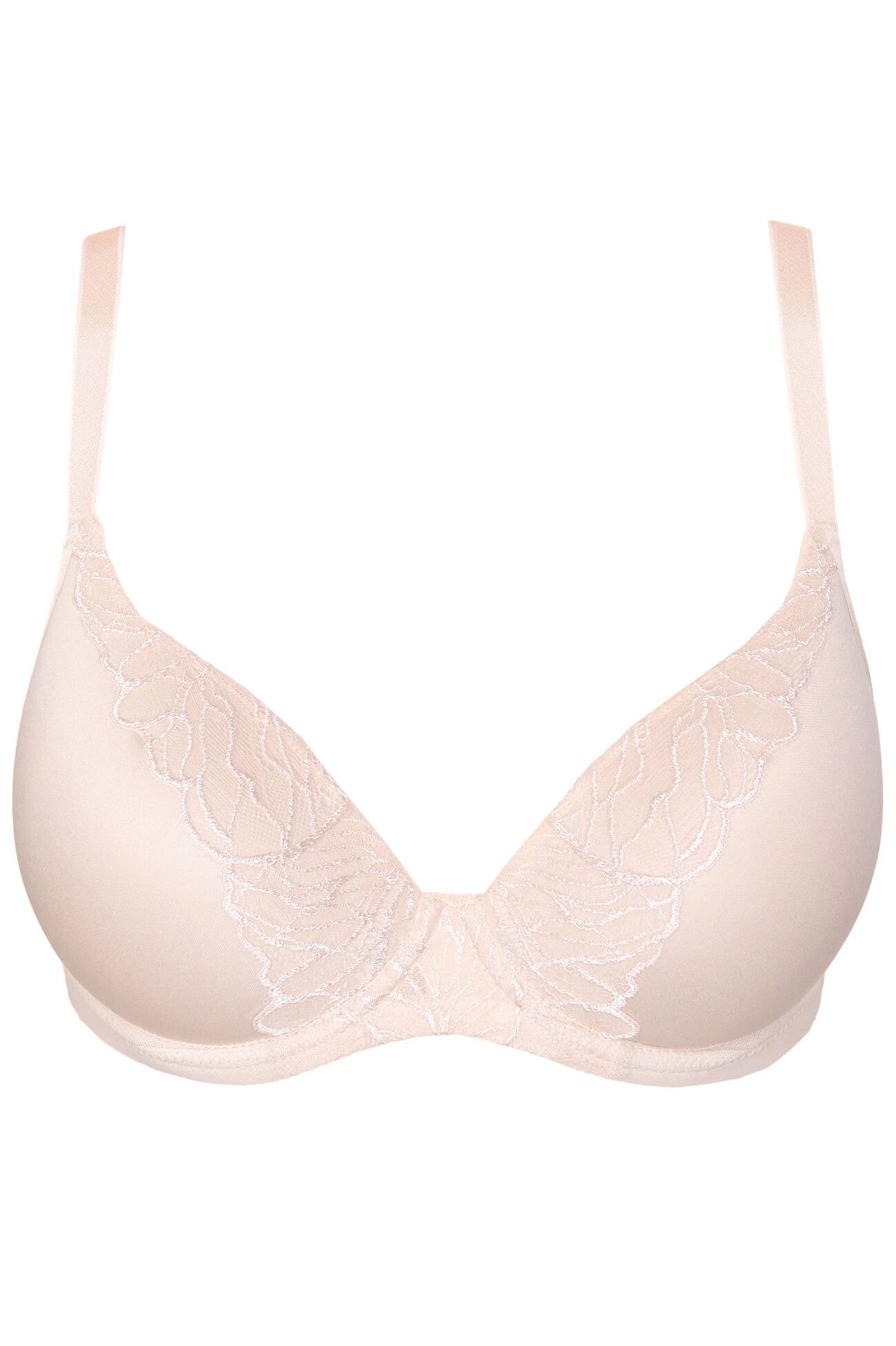 Femme smooth bra with decorative lace beige (Discount Group A) | Gorteks | MySalvio