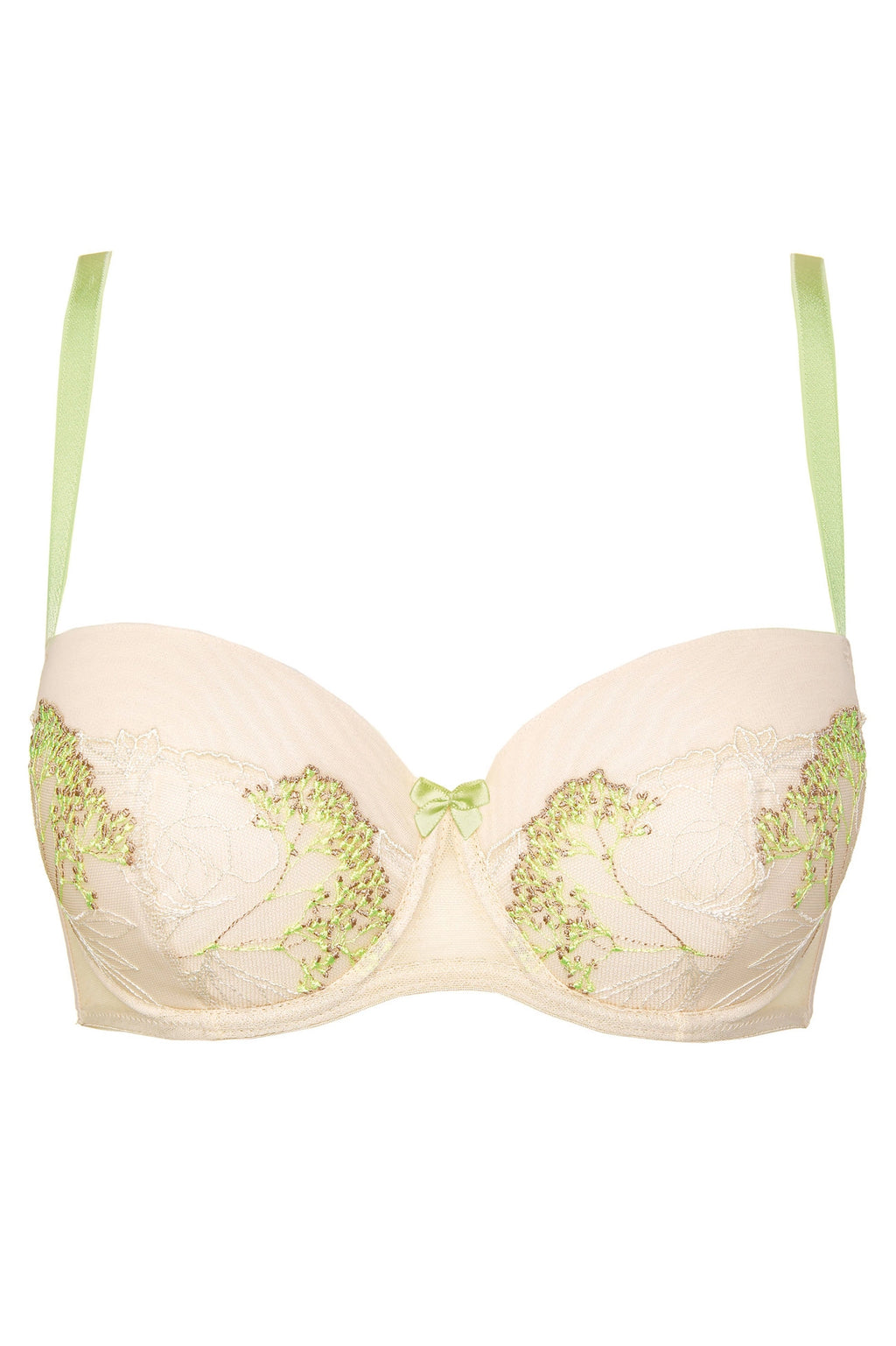 Soleil padded bra with original embroidery beige (Discount Group B) | Gorteks | MySalvio