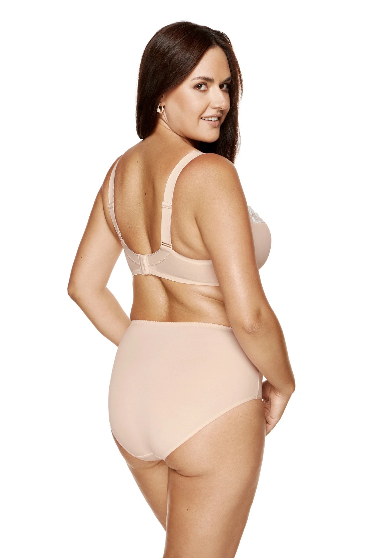 Egerie semi-padded bra with embroidery beige (Discount Group A) | Gorteks | MySalvio