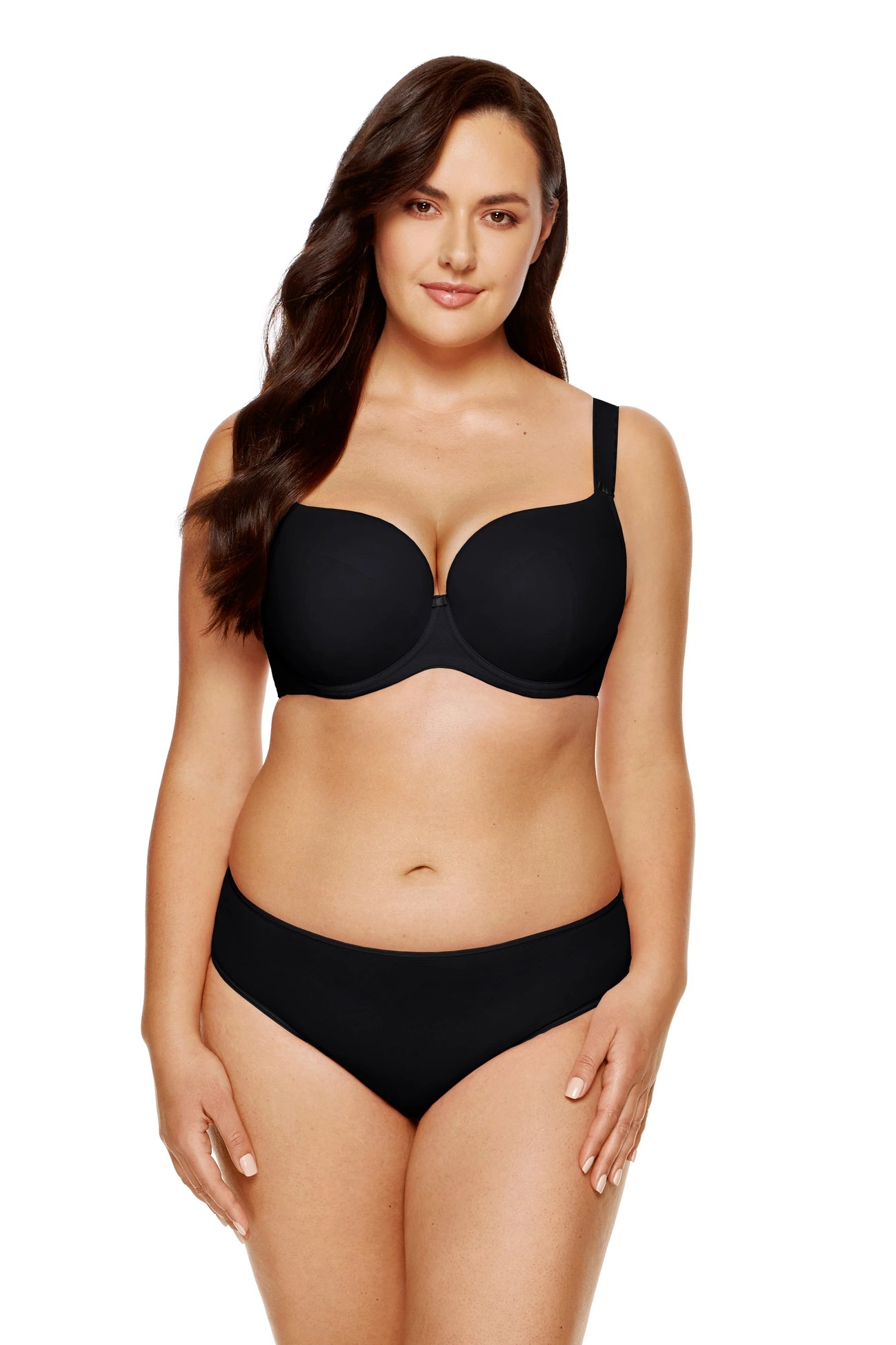 Anna black smooth padded bra (Discount Group A) | Gorteks | MySalvio