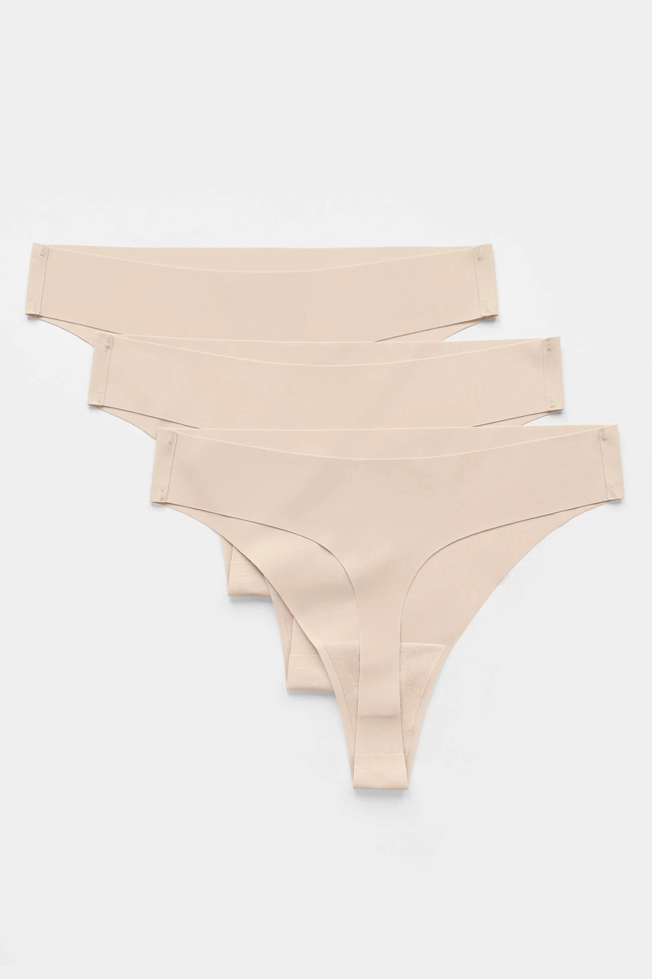 Blanca beige seamless thongs (3-pack) (Discount Group A) | Gorteks | MySalvio