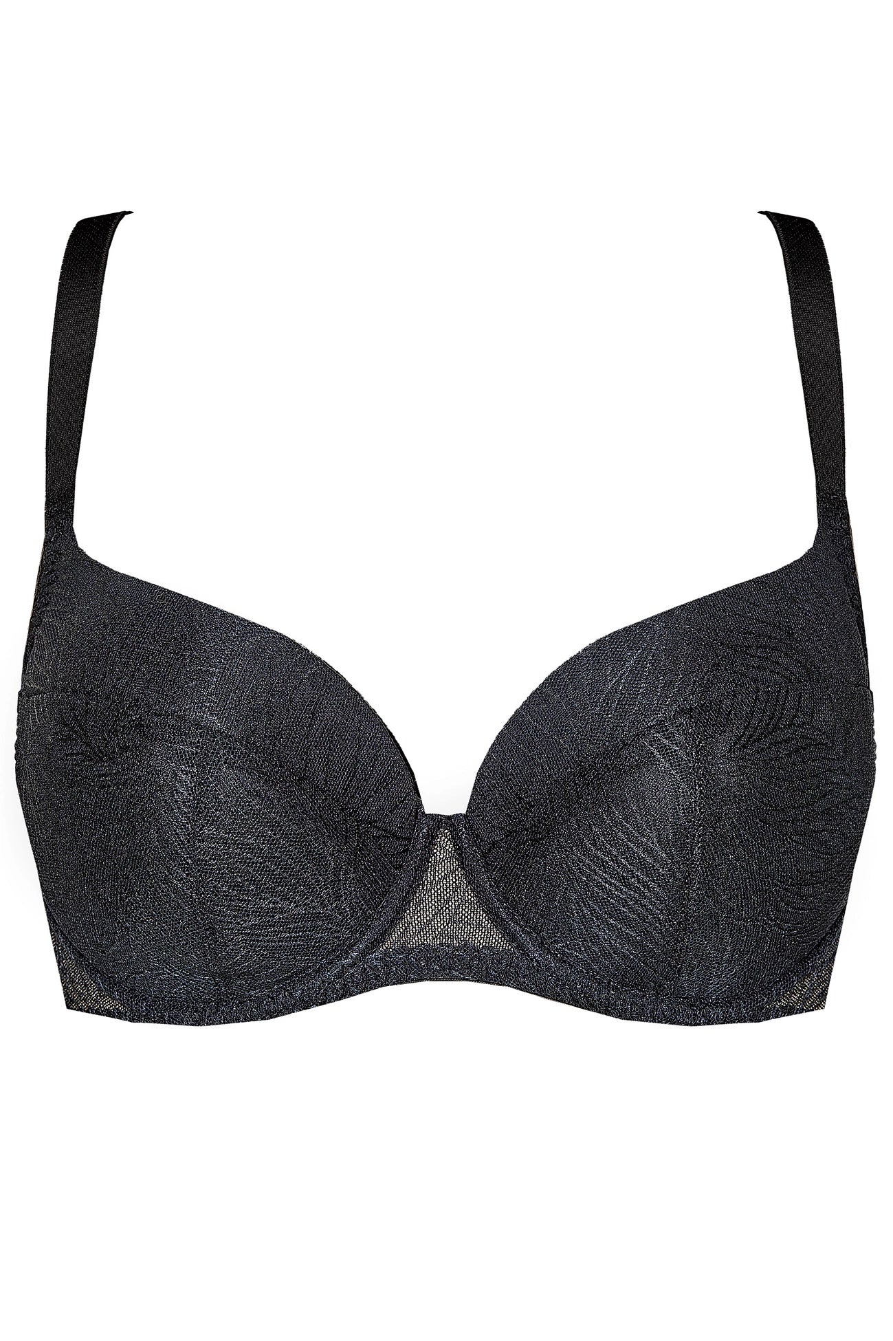 Cate padded bra with lace black (Discount Group B) | Gorteks | MySalvio
