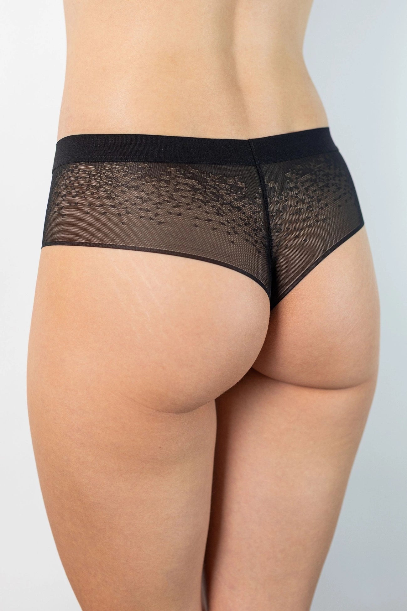 Hela cotton black brazilian style briefs with lace back 3-pack (Discount Group A) | Gorteks | MySalvio