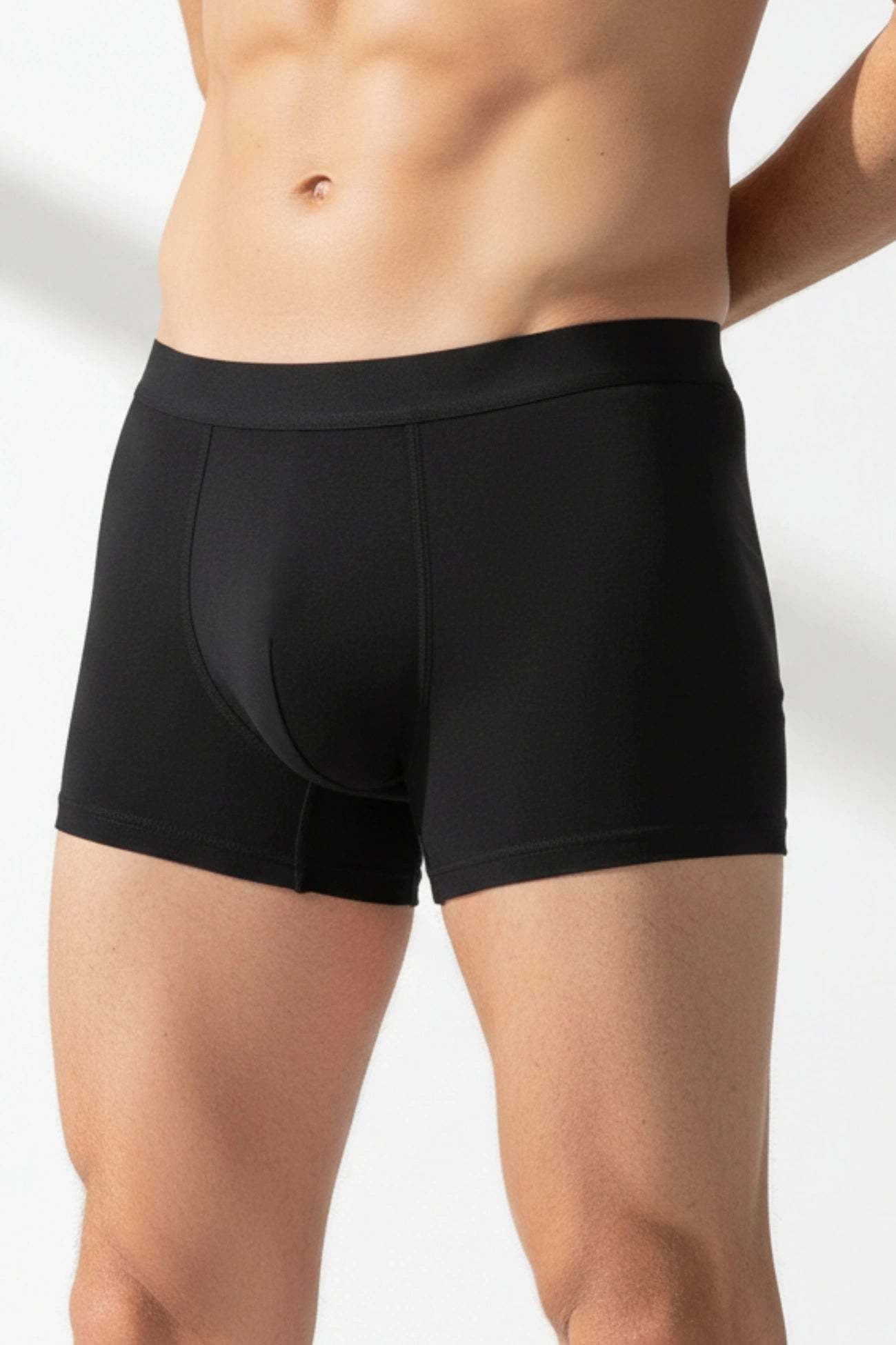 Basic men's cotton boxers (black 3-pack) (Discount Group A) | Gorteks | MySalvio