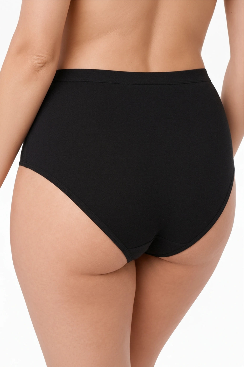 Sara High-Waist Cotton Briefs (Black, 3-Pack) (Discount Group B) | Gorteks | MySalvio