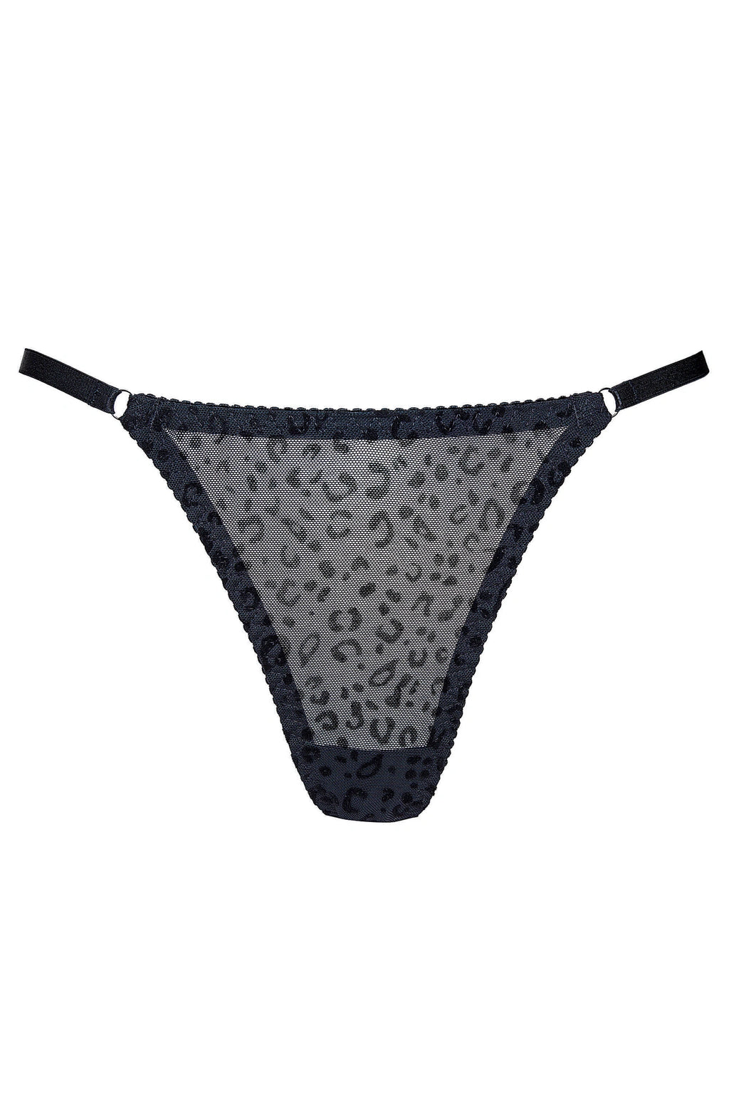 Lala leopard print thong black (Discount Group B) | Gorteks | MySalvio