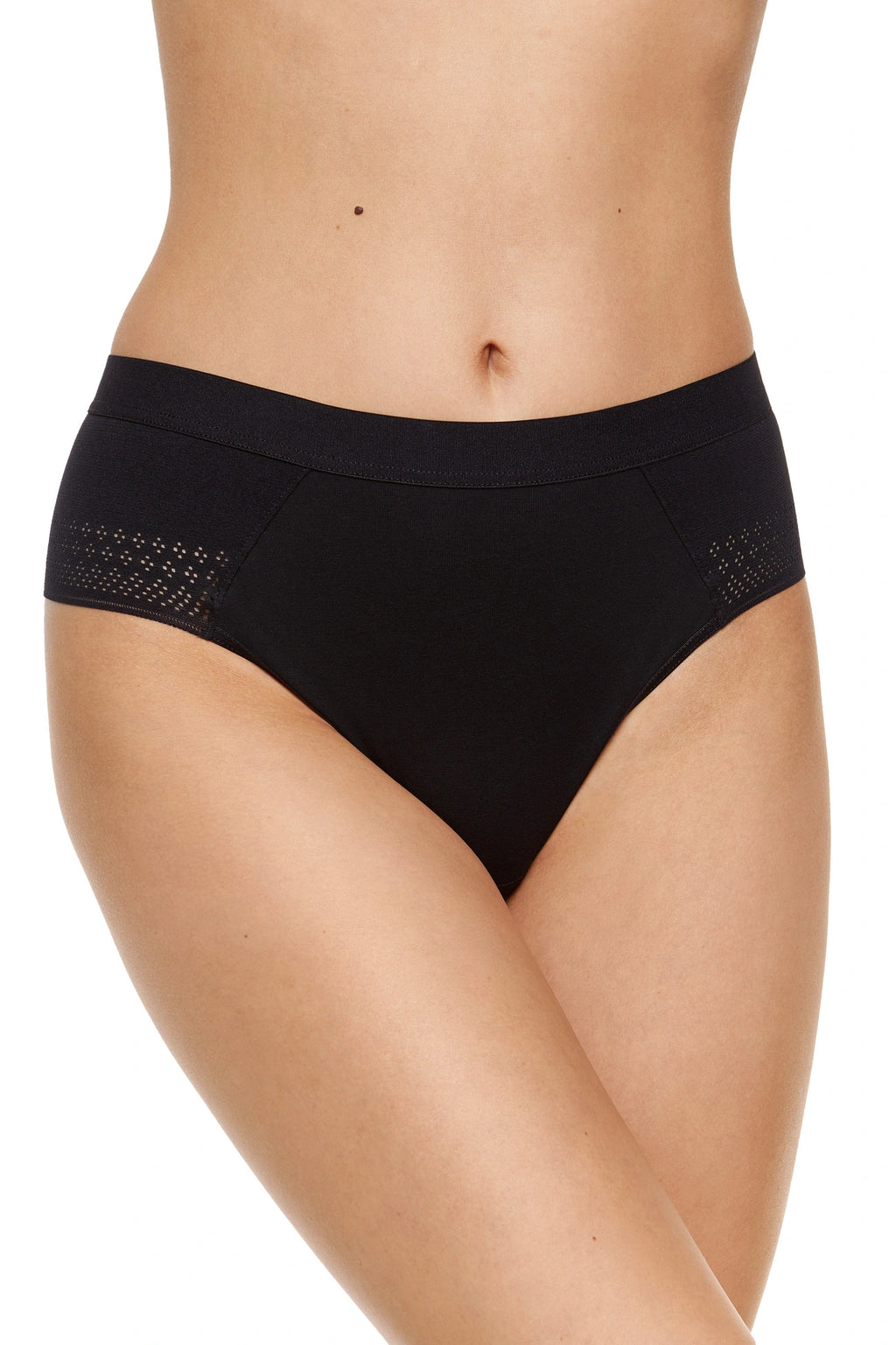 Olga Cotton Thong with Lace black (Discount Group A) (3-Pack) | Gorteks | MySalvio