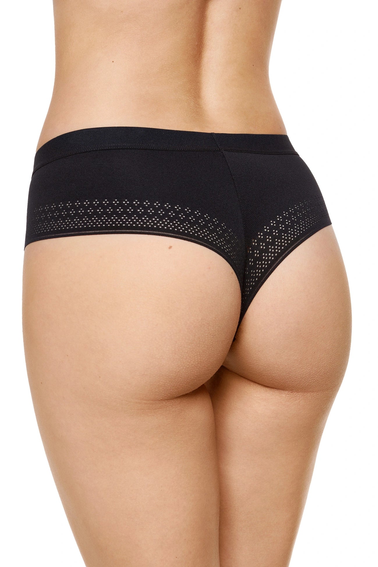 Olga Cotton Thong with Lace black (Discount Group A) (3-Pack) | Gorteks | MySalvio