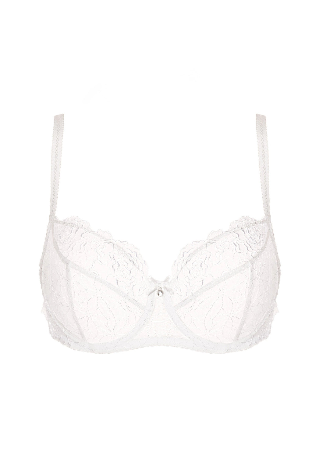 Pamela soft embroidered bra white (Discount Group A) | Gorteks | MySalvio
