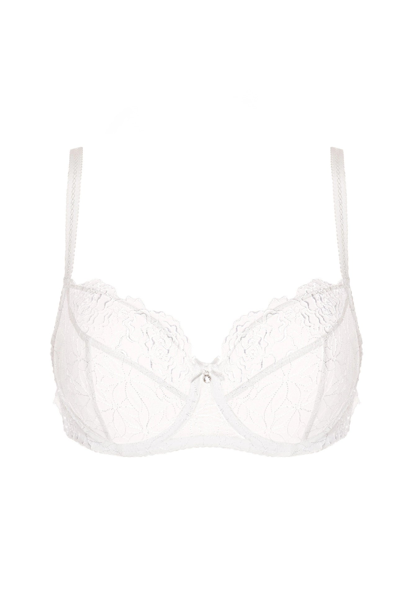 Pamela soft embroidered bra white (Discount Group A) | Gorteks | MySalvio