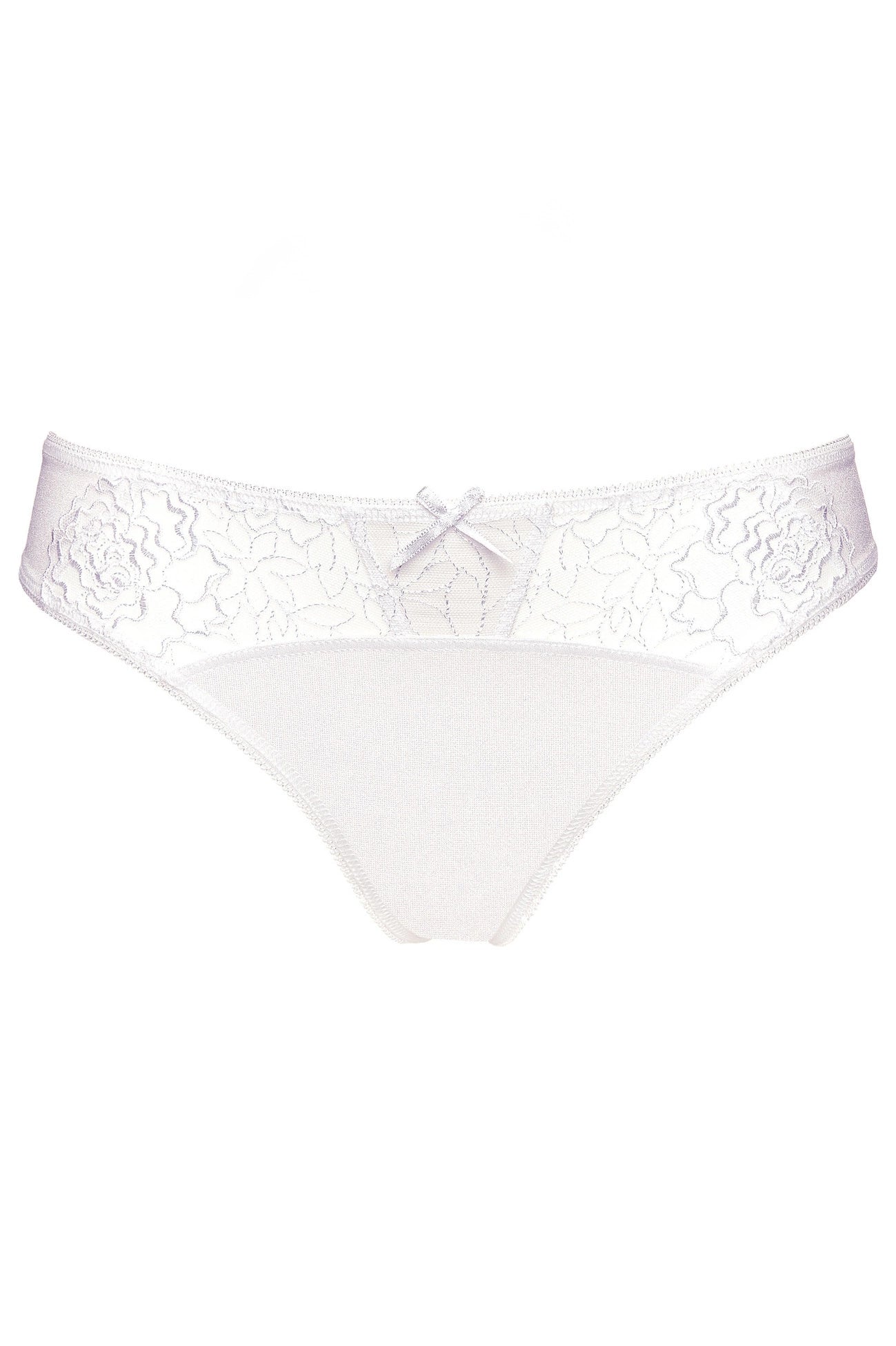 White Pamela thong with embroidery (Discount Group C) | Gorteks | MySalvio