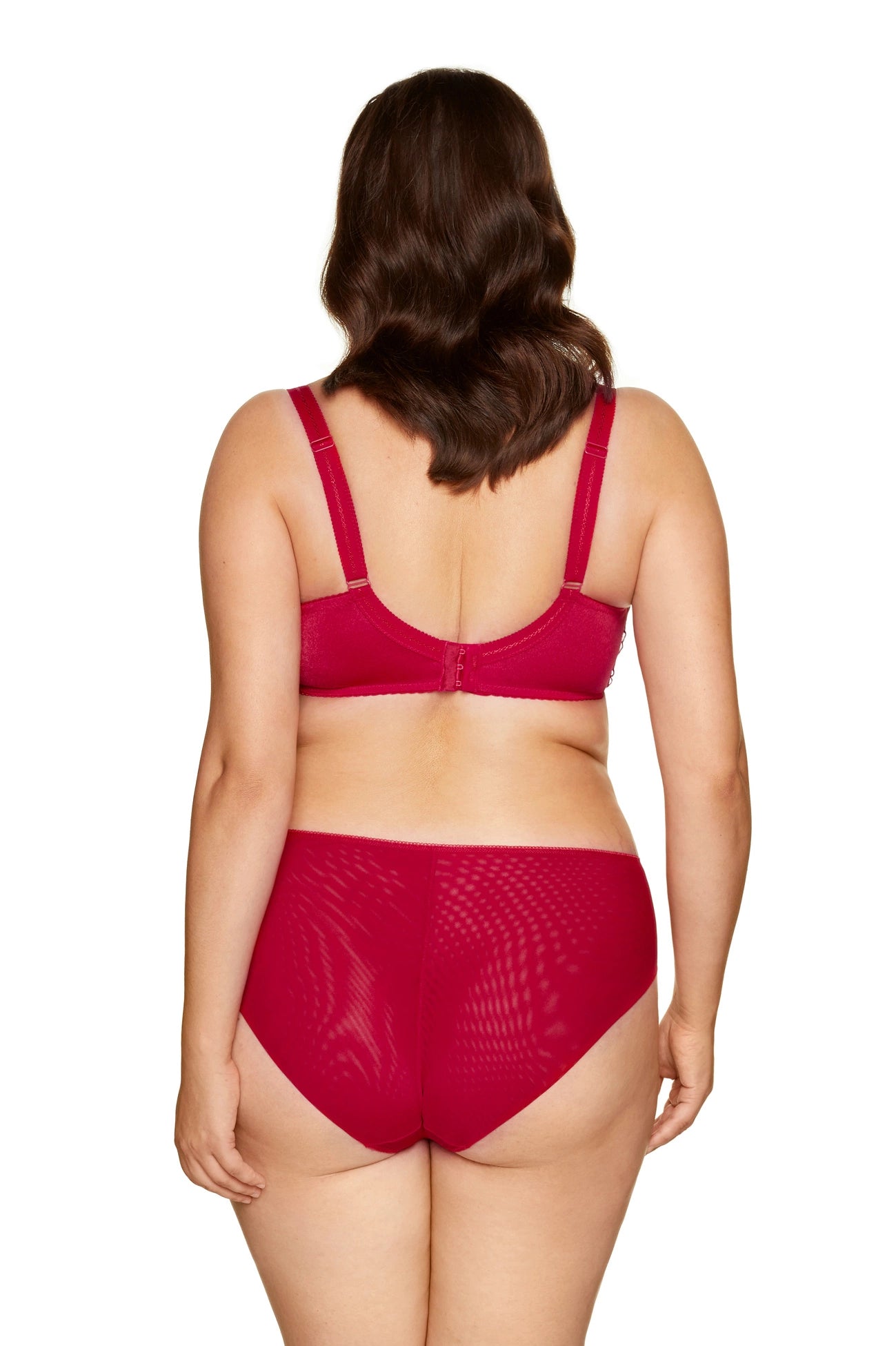 Pamela soft embroidered bra carmine (Discount Group A) | Gorteks | MySalvio